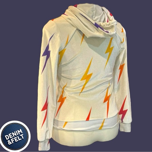 Aviator Nation Retro Lightning Bolt Full Zip Hoodie/Sweatshirt | EUC! RARE!!⚡️⚡️ - Picture 2 of 10